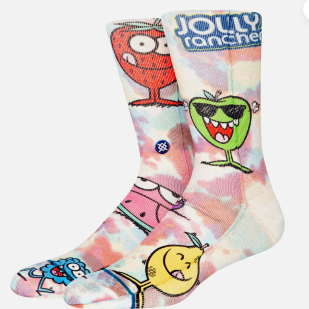 Stance Mens Jolly Rancher Crew Socks 1Pack